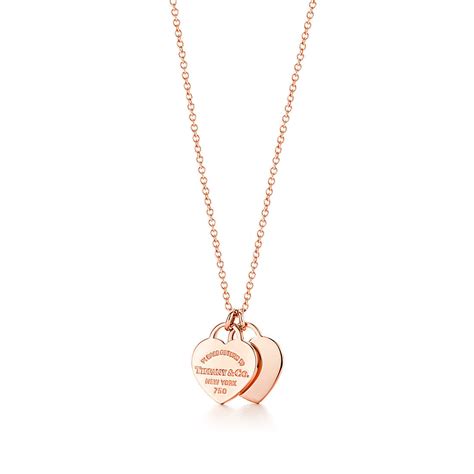 tiffany double heart necklace replica|double heart sterling silver necklace.